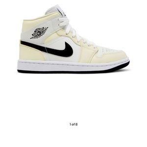 2022 women’s Air Jordan 1 Mid Coconut milk